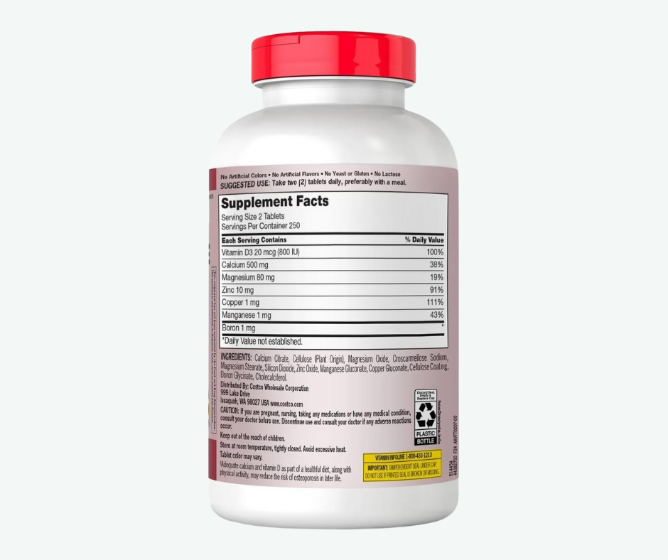 Calcium, Citrate Magnesium and Zinc