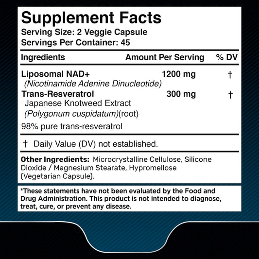 Resveratrol NAD+ 1500